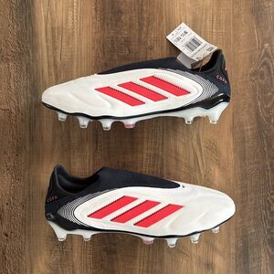 Adidas Copa Pure 3 Elite FG Laceless Men Size 9.5 White Red Soccer Cleats IH0076